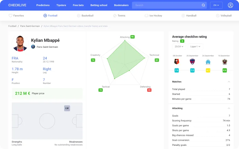 check live mobile app player page preview