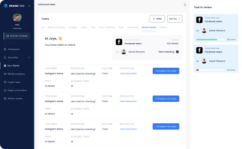 GrandTime employee schedule preview